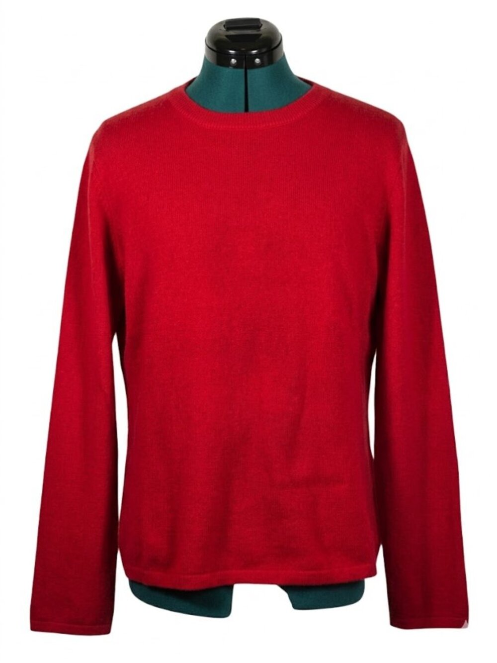 Peck & Peck Red 100% Cashmere Crewneck Long Sleeve Sweater Size Large
